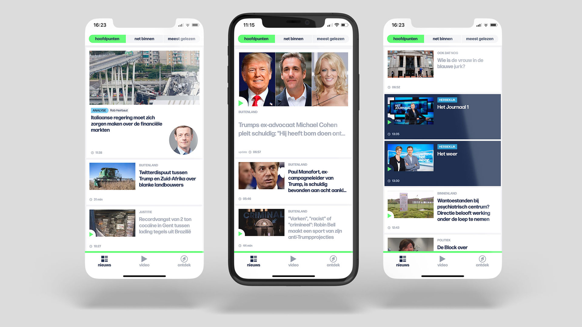 VRT NWS app and website redesign